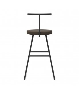 Барный стул Сканди-65 софт ткань brauni/черный