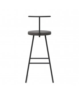 Барный стул Сканди-75 софт ткань grey lunar/черный