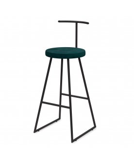 Барный стул Сканди-75 софт ткань grey lunar/черный