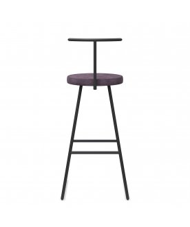 Стул барный Сканди-75 софт ткань velur grey/черный