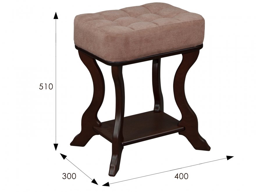 Банкетка Берже 26 темно-коричневый