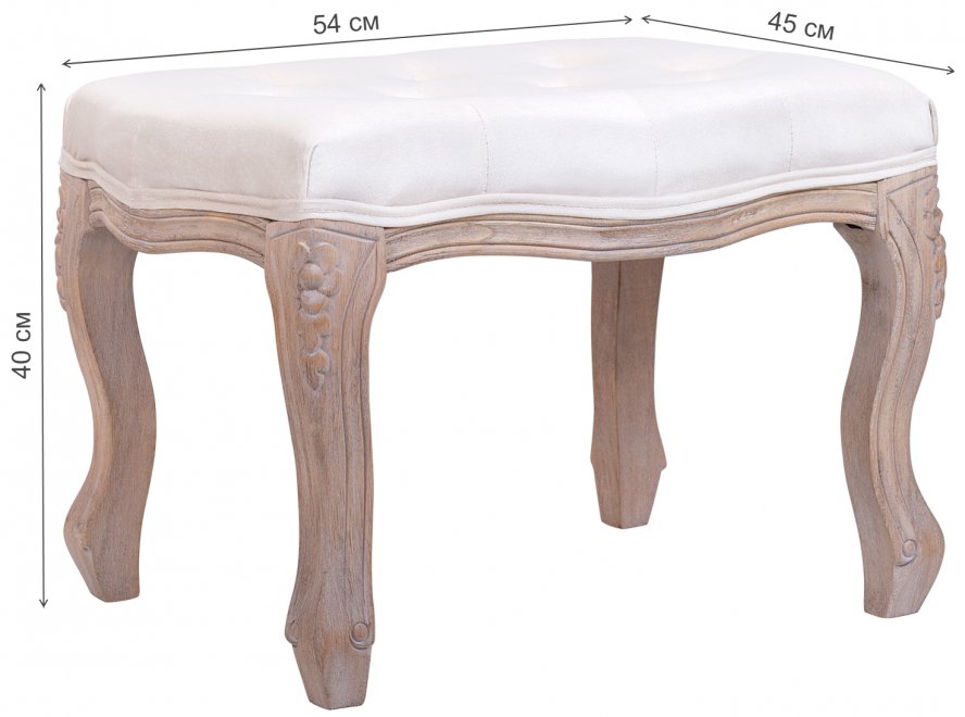 Банкетка Kina 5KS26581-VO beige velvet