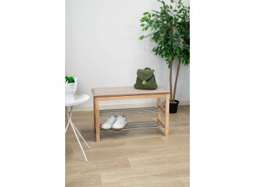 Банкетка SR-0628 прозрачный лак / кедровый