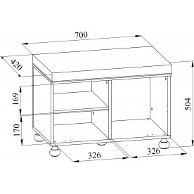 Банкетка Ассоль АС-23 плюс