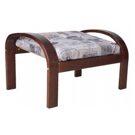 Пуф для ног Сайма (ткань) венге / газета