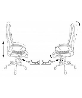 Компьютерное кресло Бюрократ Aura