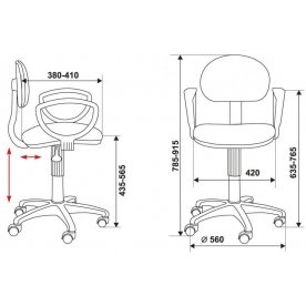 Компьютерное кресло Бюрократ CH-213AXN