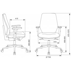 Компьютерное кресло Бюрократ CH-545SL