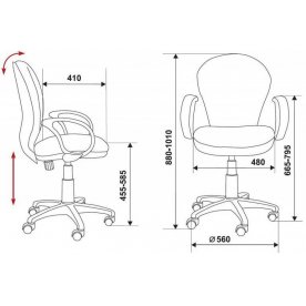 Компьютерное кресло Бюрократ CH-687AXSN