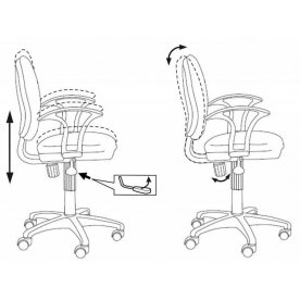 Компьютерное кресло Бюрократ CH-725AXSN
