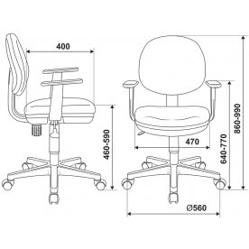 Компьютерное кресло Бюрократ CH-W356AXSN/15-55