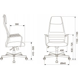 Компьютерное кресло Бюрократ KB-5M