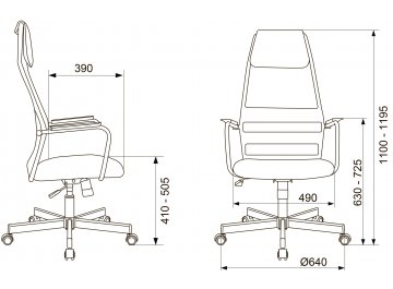 Компьютерное кресло Бюрократ KB-5M