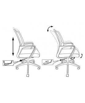 Компьютерное кресло Бюрократ MC-201