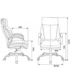 Компьютерное кресло Бюрократ T-9904NSL