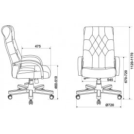 Компьютерное кресто Бюрократ T-9928WALNUT Fabric