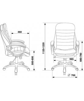 Компьютерное кресло Бюрократ T-9950LT