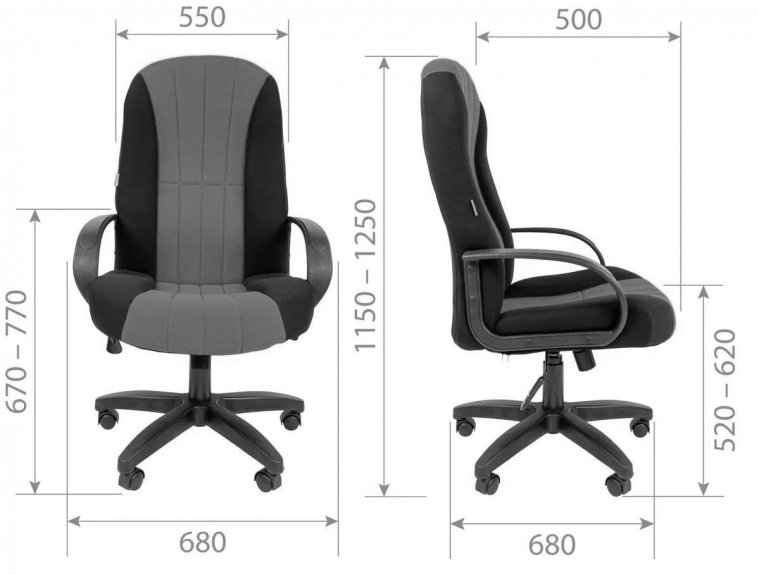 Компьютерное кресло Chairman 685 Т13 серый