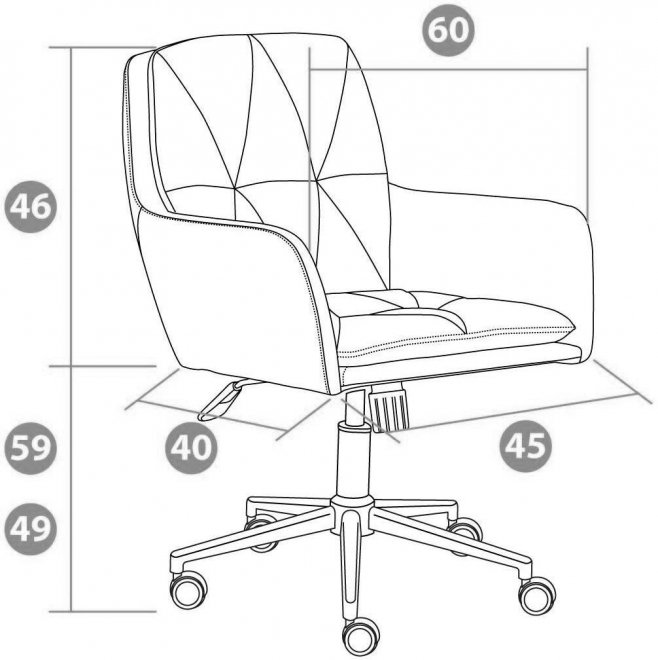 Компьютерное кресло Garda синее