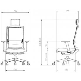 Компьютерное кресло Square SQ-200C_W
