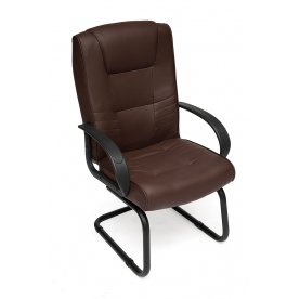 Компьютерное кресло «Максима С» (Maxima S) коричневое из экокожи