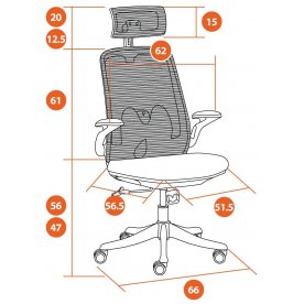 Компьютерное кресло Mesh-10HR