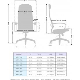 Компьютерное кресло Metta 17834 комплект 23
