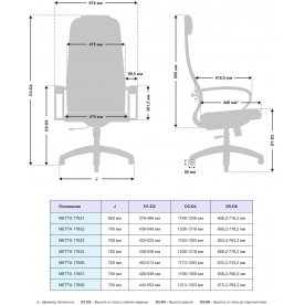Компьютерное кресло Metta 17834 комплект 6.1