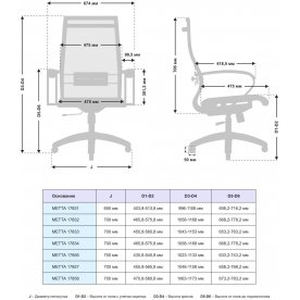 Компьютерное кресло Metta 17834 комплект 9