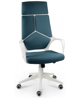 Компьютерное кресло IQ CX0898H-0-54 белый пластик / голубая ткань