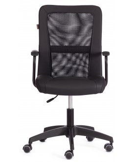 Офисное кресло Staff кожзам / ткань черный 36-6/W-11