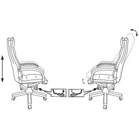 Компьютерное кресло T-9927walnut