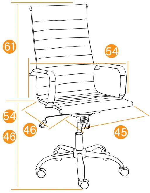 Компьютерное кресло Urban флок черное