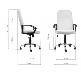 Компьютерное кресло Vinsent белое