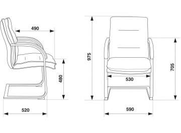 Офисное кресло Бюрократ T-9927sl-low-v