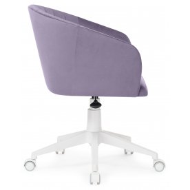 Компьютерное кресло Тибо / Кресло AV 307/237 белый каркас сливовый микровелюр (confetti plum)
