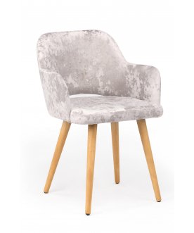 Стул-кресло Эолин латте (simple 008) / светлое дерево