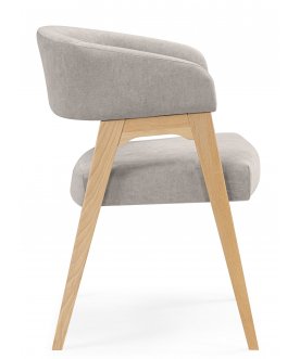 Стул-кресло Невада 1 ткань 231 / натуральное дерево