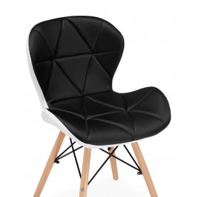 Деревянный стул PC-027 black / white