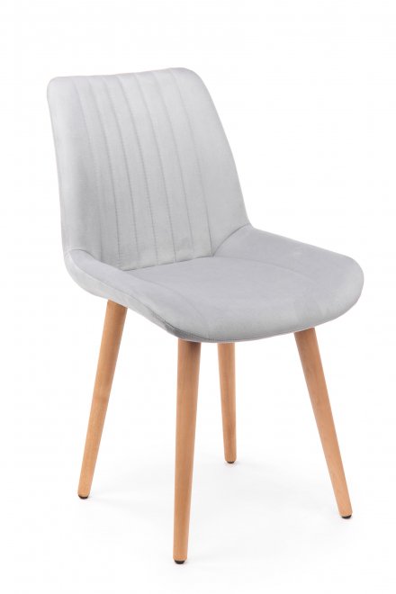 Деревянный стул Седа 360 светло-серый (zd 960) / светлое дерево