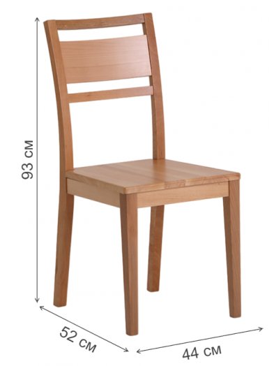 Деревянный стул Стенли светлый бук