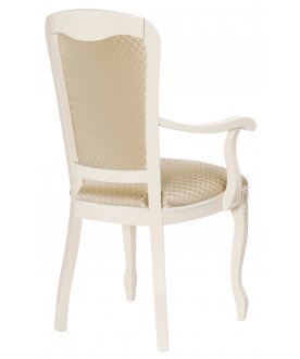 Стул-кресло Клето патина золото / ромб