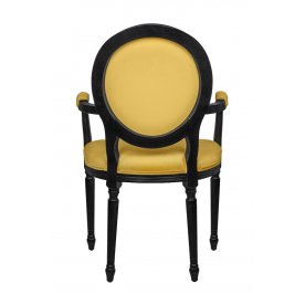 Мягкий стул с подлокотниками Delo Kora Arm Yellow