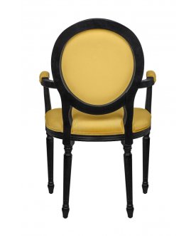 Мягкий стул с подлокотниками Delo Kora Arm Yellow