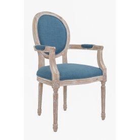 Мягкий стул с подлокотниками Diella Blue