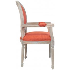 Мягкий стул с подлокотниками Diella Orange