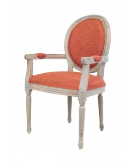 Мягкий стул с подлокотниками Diella Orange