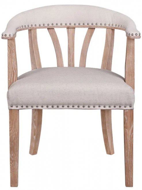 Мягкий стул с подлокотниками Tanner Beige