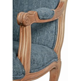 Мягкий стул с подлокотниками Wallis Blue