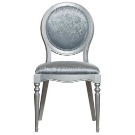 Стул AJ102-LE27 бархатный серо-голубой 